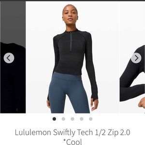 Lululemon swiftly tech 1/2 zip